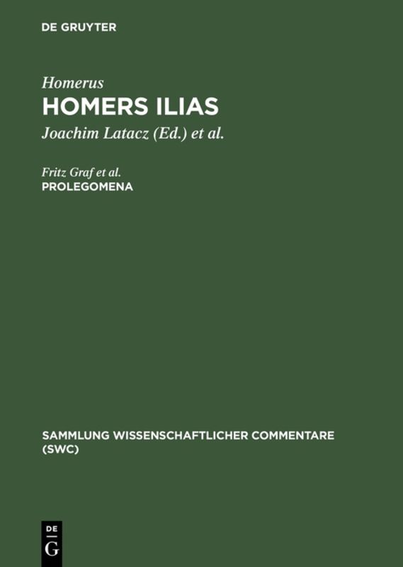 Homerus: Homers Ilias / Prolegomena