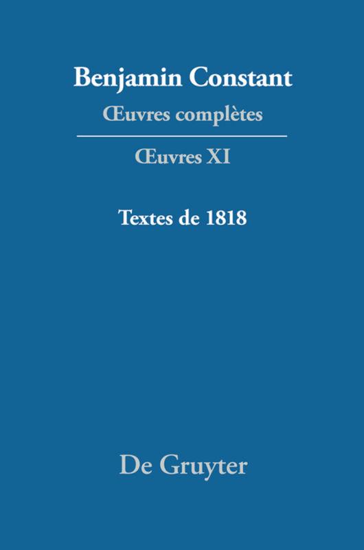 Textes de 1818