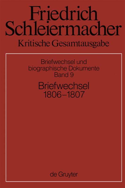 Briefwechsel 1806-1807