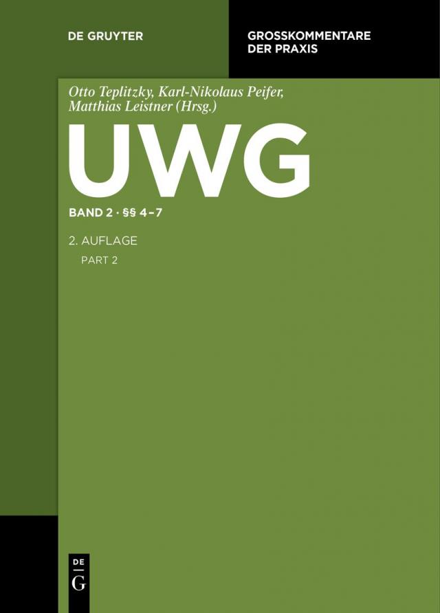 UWG / §§ 4-7