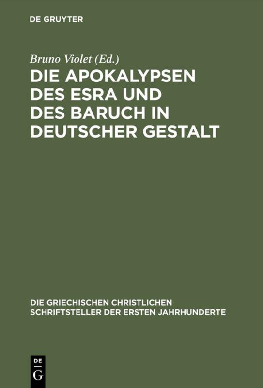 Die Apokalypsen des Esra und des Baruch in deutscher Gestalt