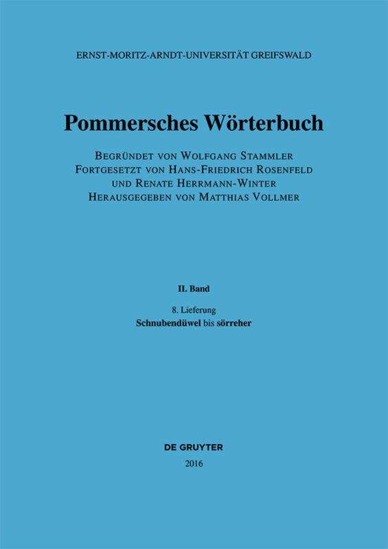 Pommersches Wörterbuch / Schnubendüwel – sörreher