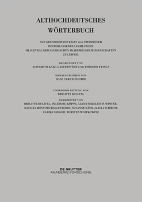 Althochdeutsches Wörterbuch / Band VI: M–N. 15. bis 18. Lieferung (neman bis ny)