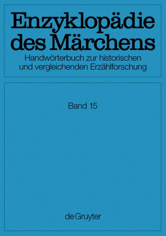 Enzyklopädie des Märchens / Verzeichnisse, Register, Corrigenda