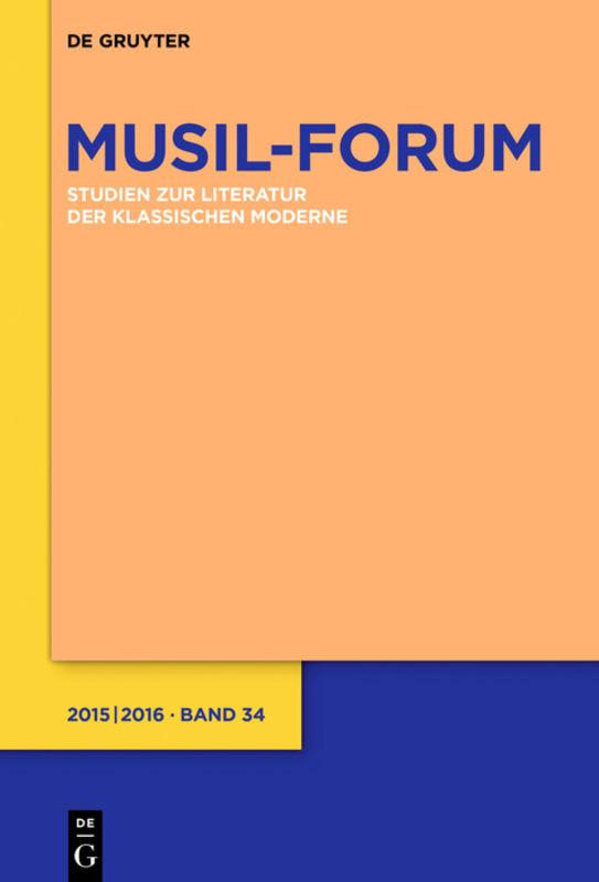 Musil-Forum / 2015/2016