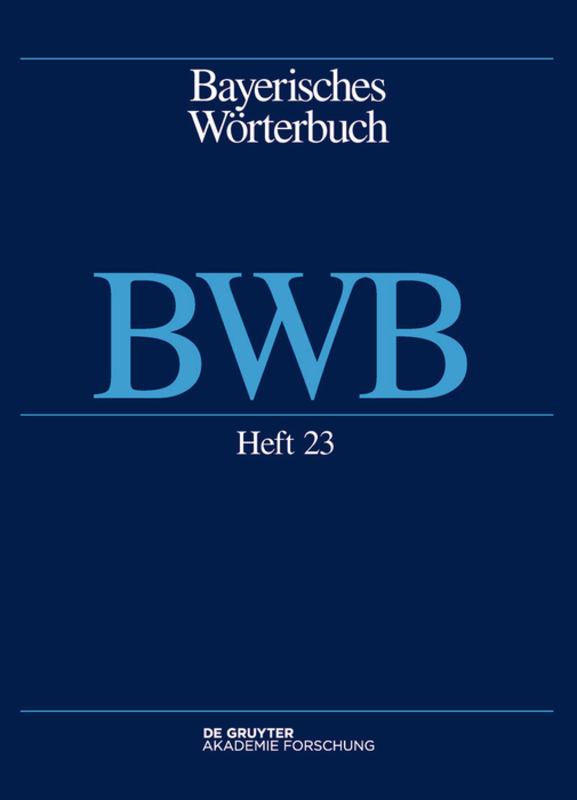 Bayerisches Wörterbuch (BWB) / Dacher – tamig