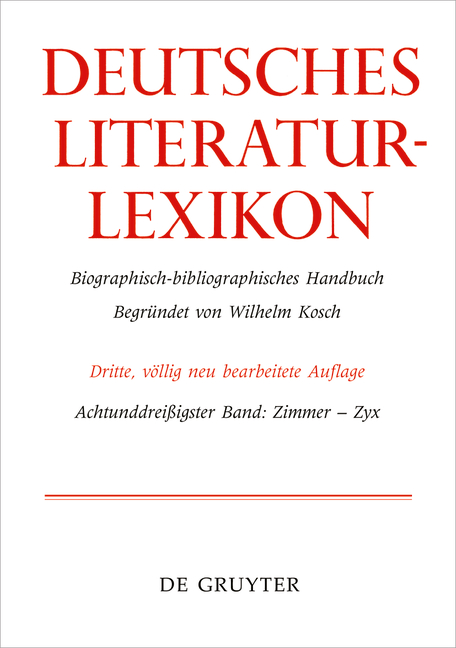Deutsches Literatur-Lexikon / Zimmer - Zyrl