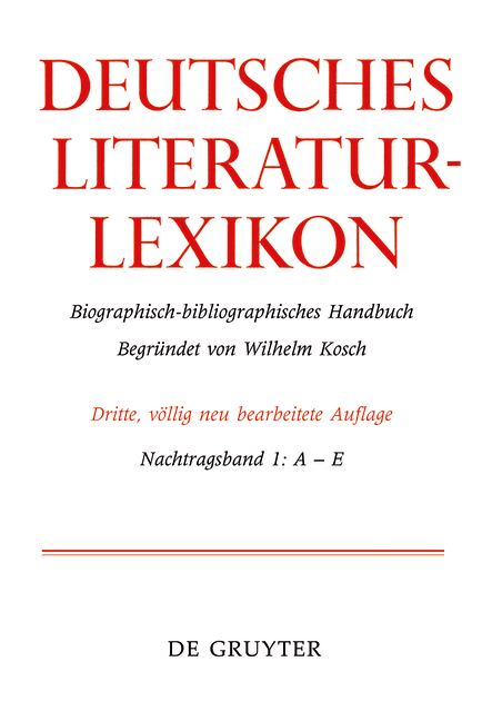 Deutsches Literatur-Lexikon / A – E