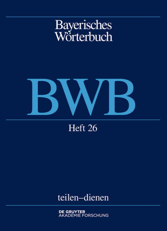 Bayerisches Wörterbuch (BWB) / teilen – dienen