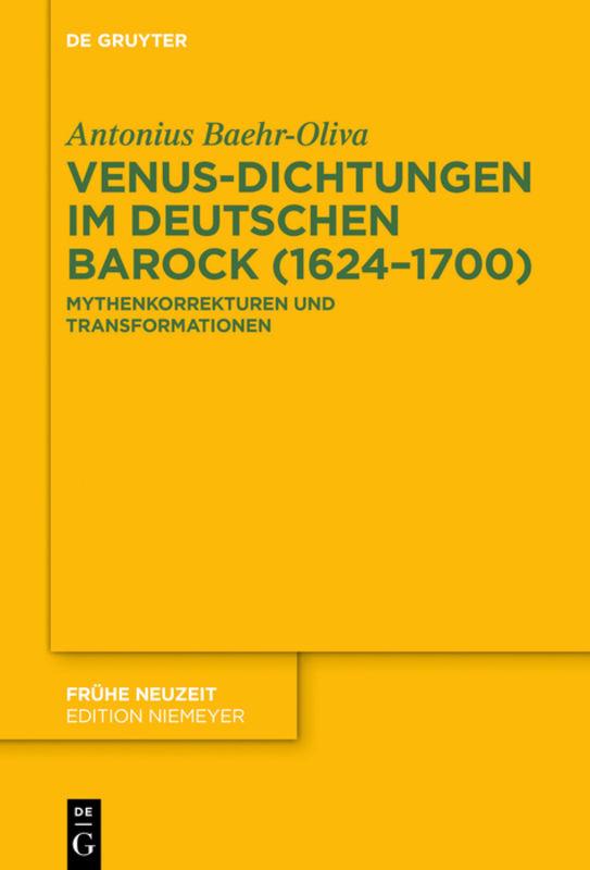 Venus-Dichtungen im deutschen Barock (1624–1700)