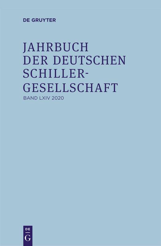 Jahrbuch der Deutschen Schillergesellschaft / 2020