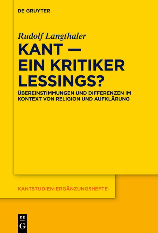Kant – ein Kritiker Lessings?