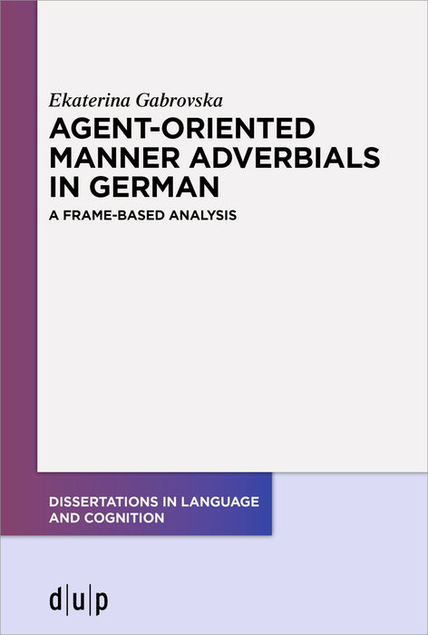 Agent-Oriented Manner Adverbials in German