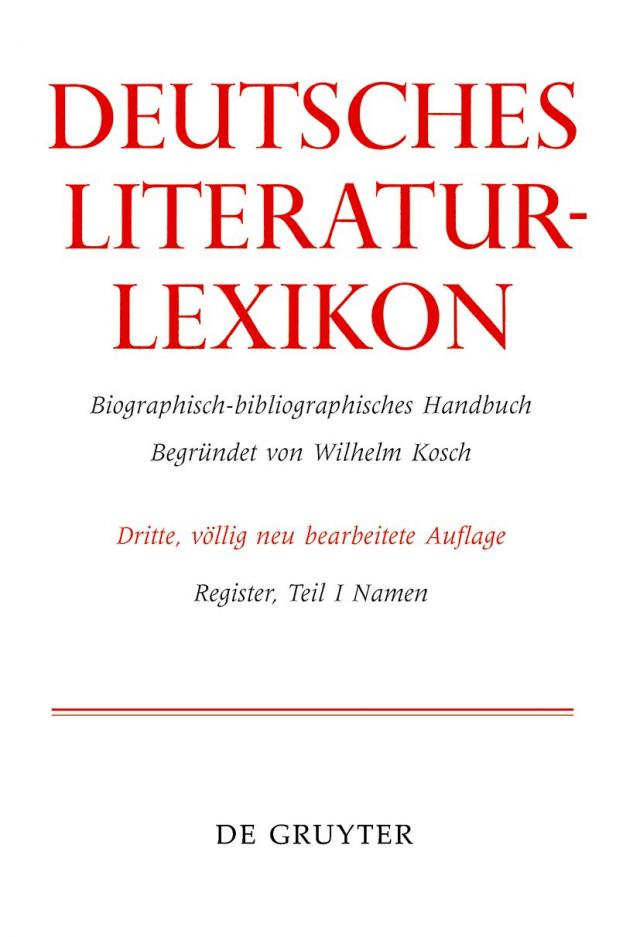 Deutsches Literatur-Lexikon / Namen