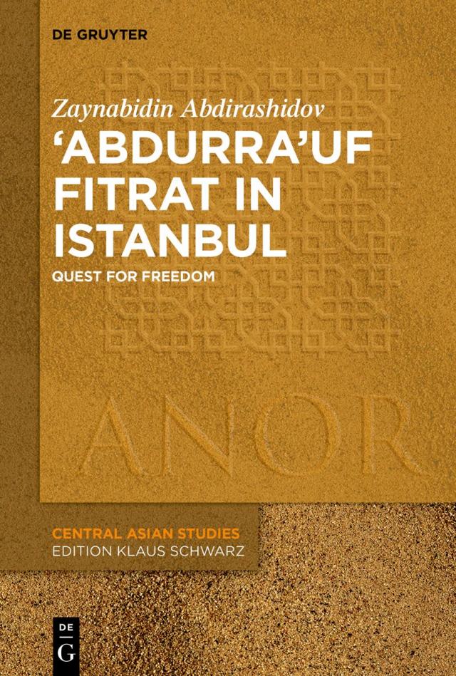 ‘Abdurra’uf Fitrat in Istanbul