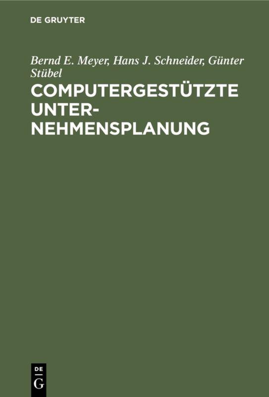 Computergestützte Unternehmensplanung