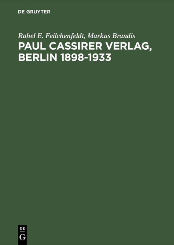 Paul Cassirer Verlag, Berlin 1898–1933