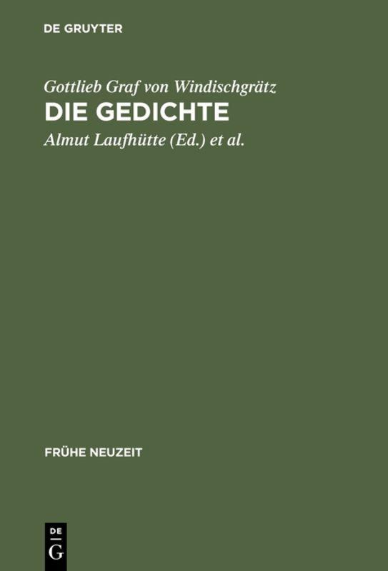 Gottlieb Graf von Windischgrätz: Die Gedichte