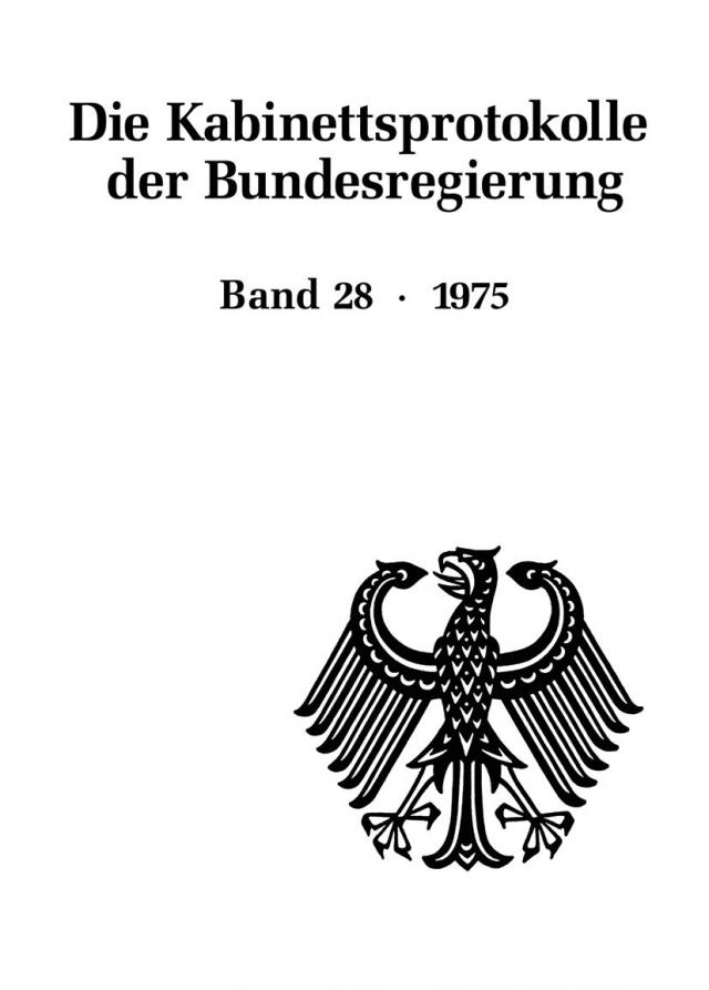 Die Kabinettsprotokolle der Bundesregierung / 1975