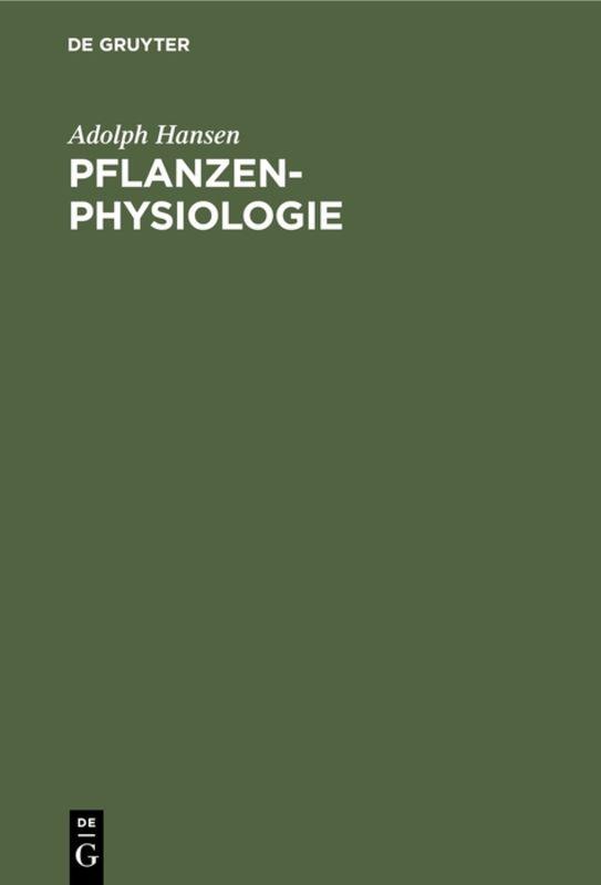 Pflanzen-Physiologie