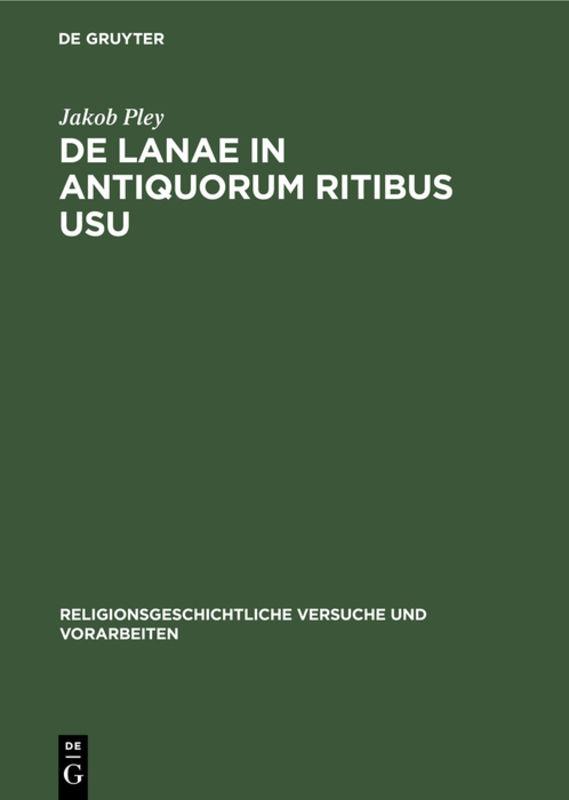 De lanae in antiquorum ritibus usu
