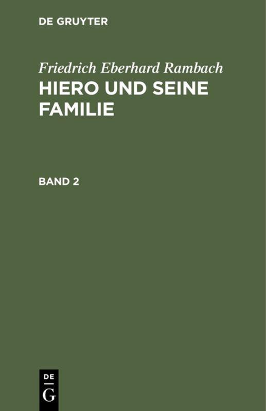Hiero und seine Familie. Band 2