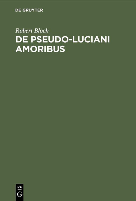 De Pseudo-Luciani Amoribus