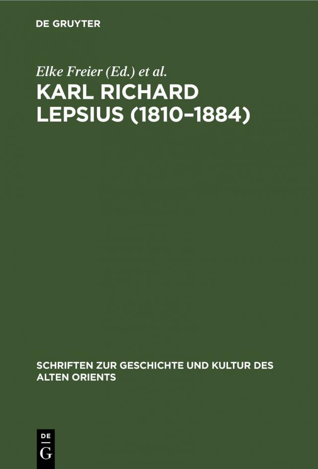 Karl Richard Lepsius (1810–1884)