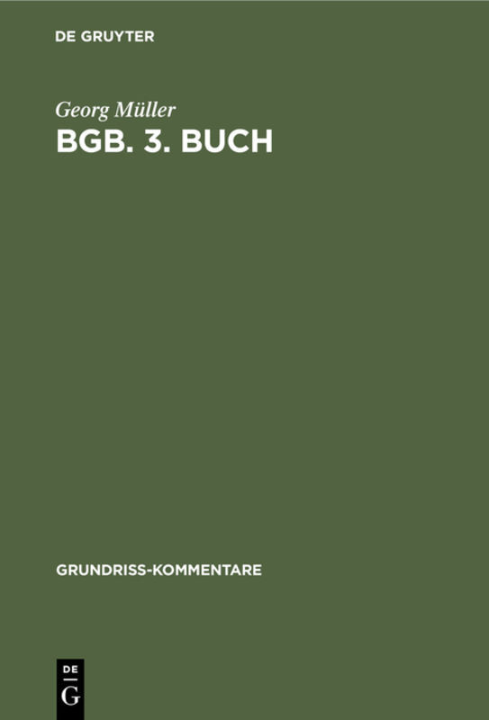 BGB. 3. Buch