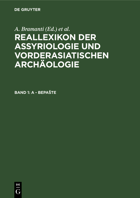 Reallexikon der Assyriologie und Vorderasiatischen Archäologie / A - Bepašte