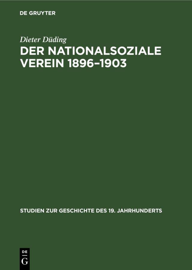 Der Nationalsoziale Verein 1896–1903