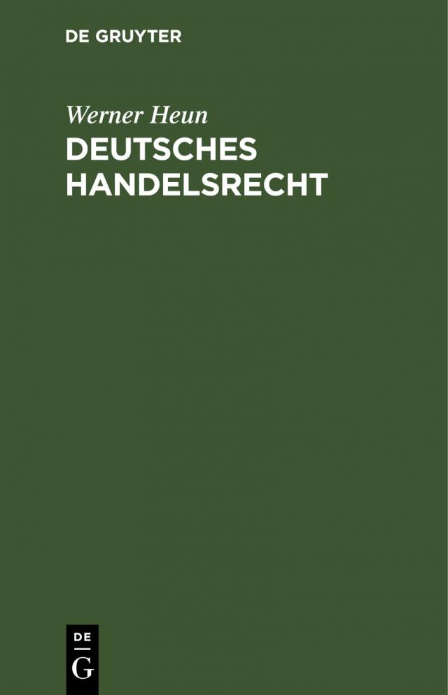 Deutsches Handelsrecht