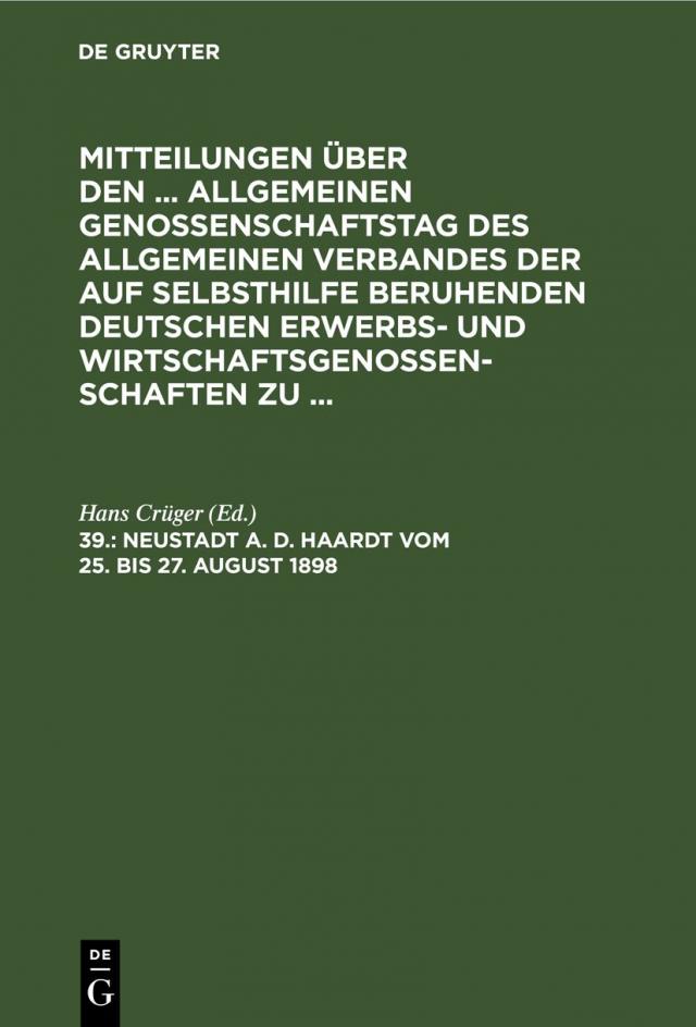 Neustadt a. d. Haardt vom 25. bis 27. August 1898