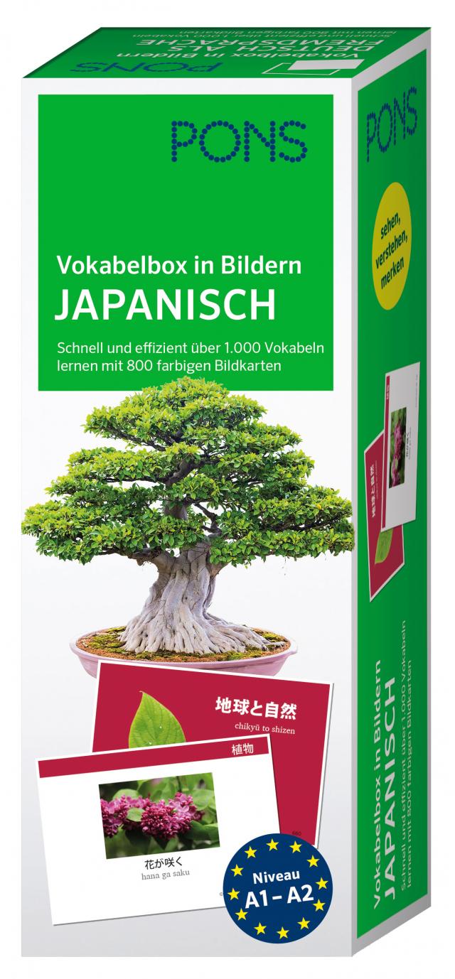 PONS Vokabelbox in Bildern Japanisch|Schnell und effizient über 1.000 Vokabeln lernen mit 800 farbigen Bildkarten. 09.03.2020. Book.