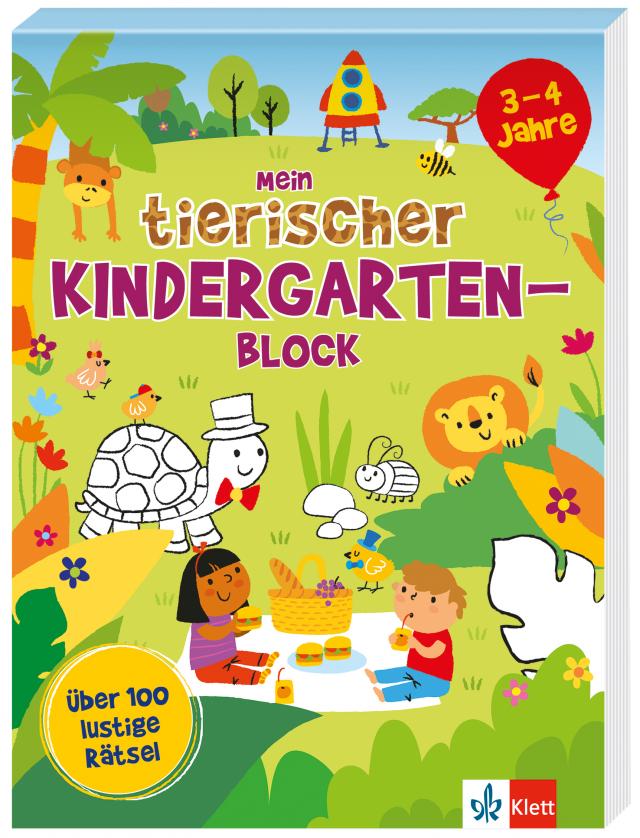 Mein tierischer Kindergarten-Block (3 – 4 Jahre)