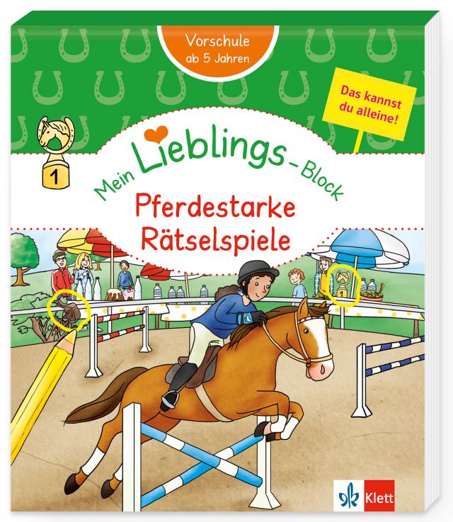 Klett Mein Lieblings-Block Pferdestarke Rätselspiele