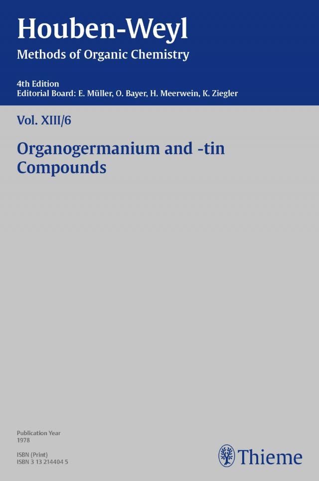 Houben-Weyl Methods of Organic Chemistry Vol. XIII/6, 4th Edition