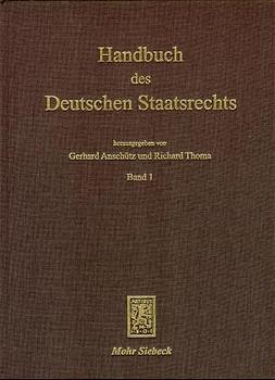 Handbuch des Deutschen Staatsrechts