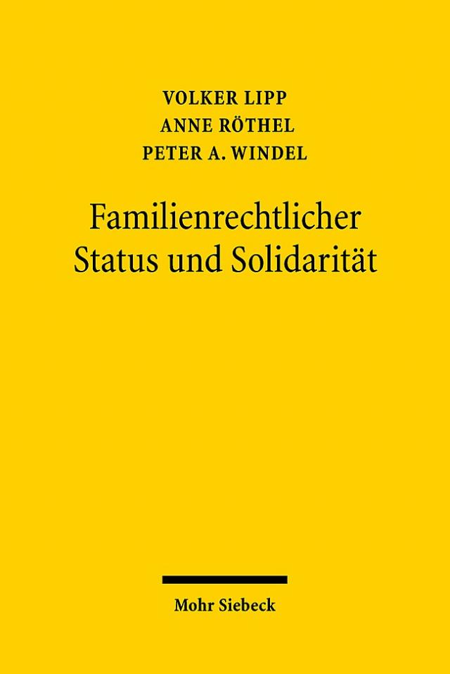 Familienrechtlicher Status und Solidarität