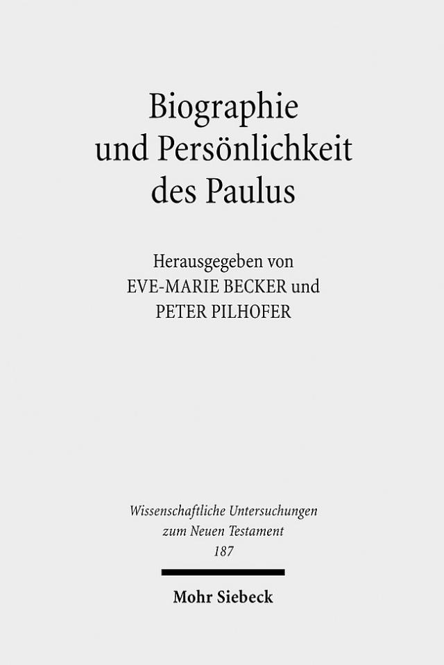 Biographie und Persönlichkeit des Paulus