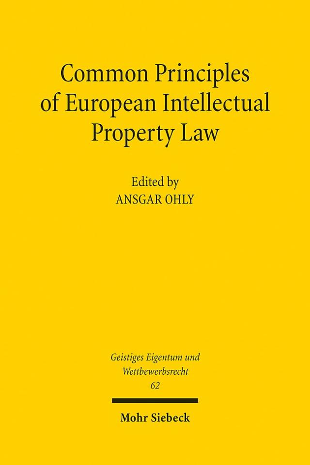 Common Principles of European Intellectual Property Law