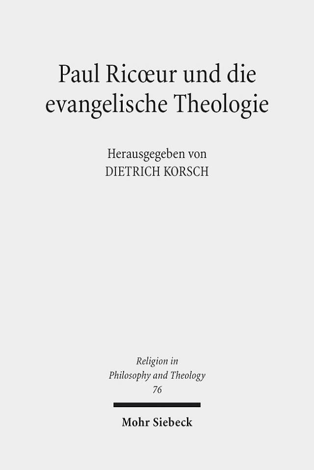 Paul Ricoeur und die evangelische Theologie