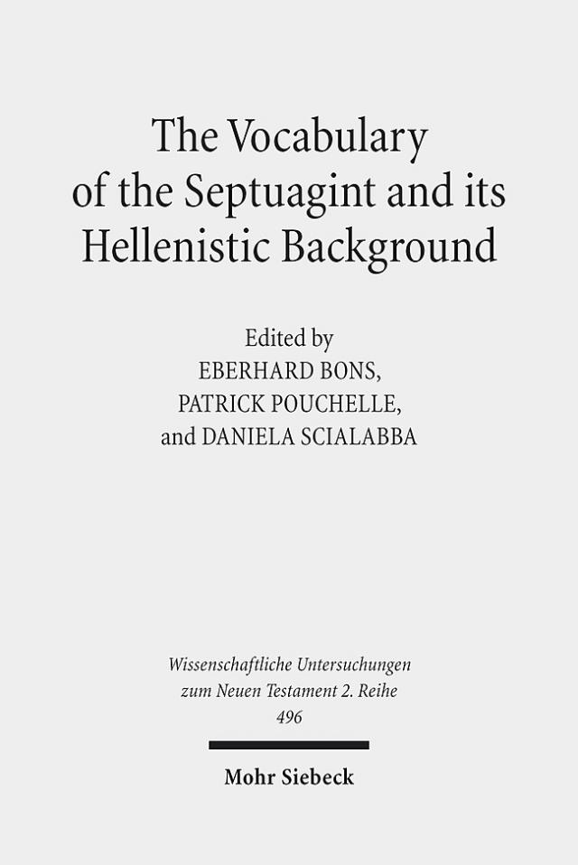 The Vocabulary of the Septuagint and its Hellenistic Background