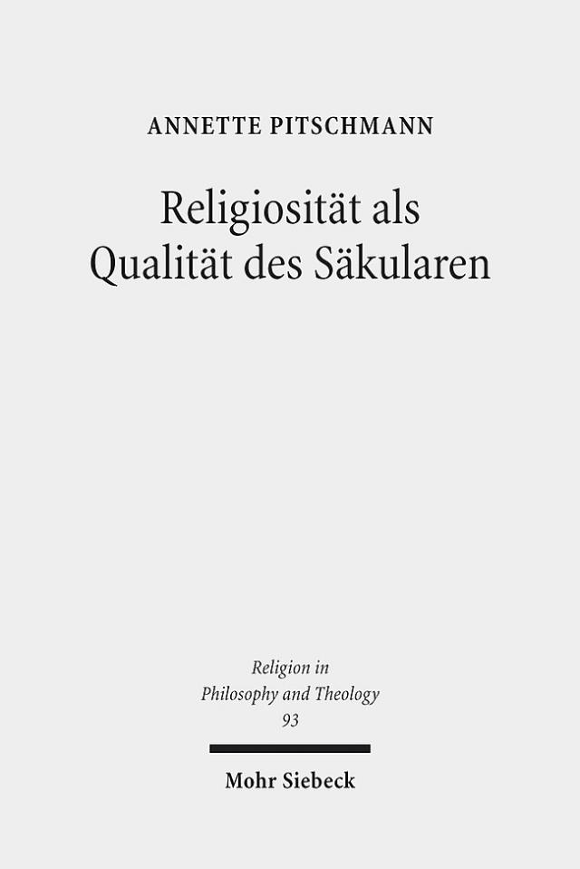 Religiosität als Qualität des Säkularen