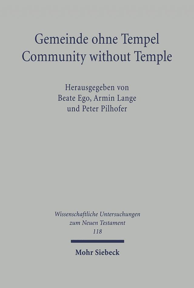 Gemeinde ohne Tempel /Community without Temple