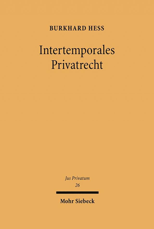 Intertemporales Privatrecht