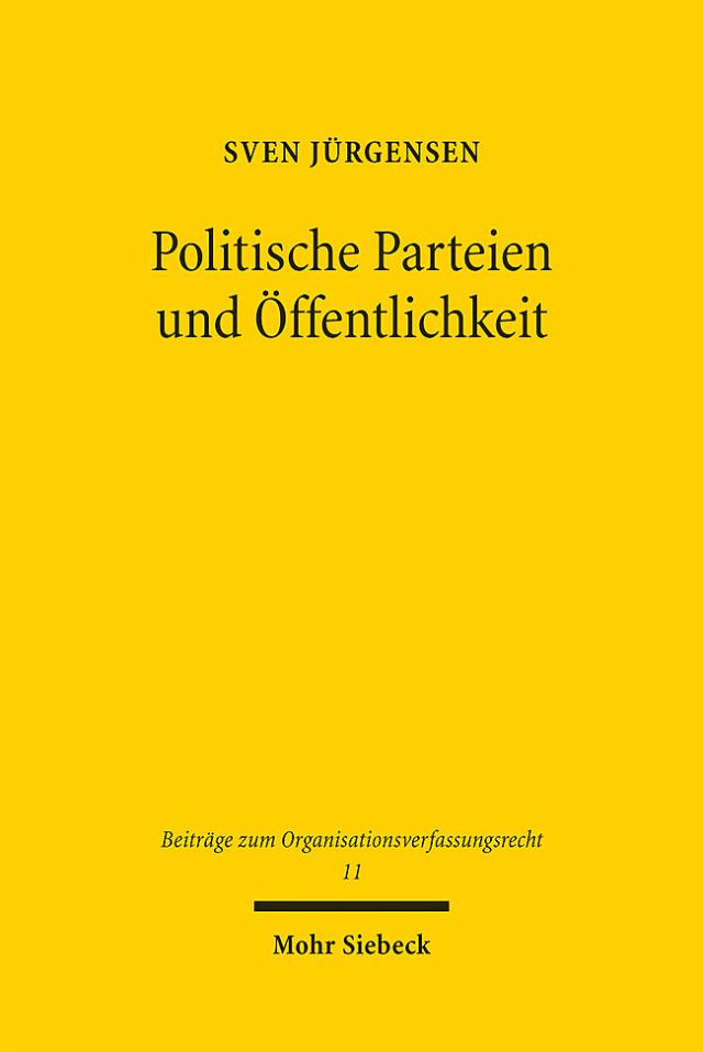 Politische Parteien und Öffentlichkeit