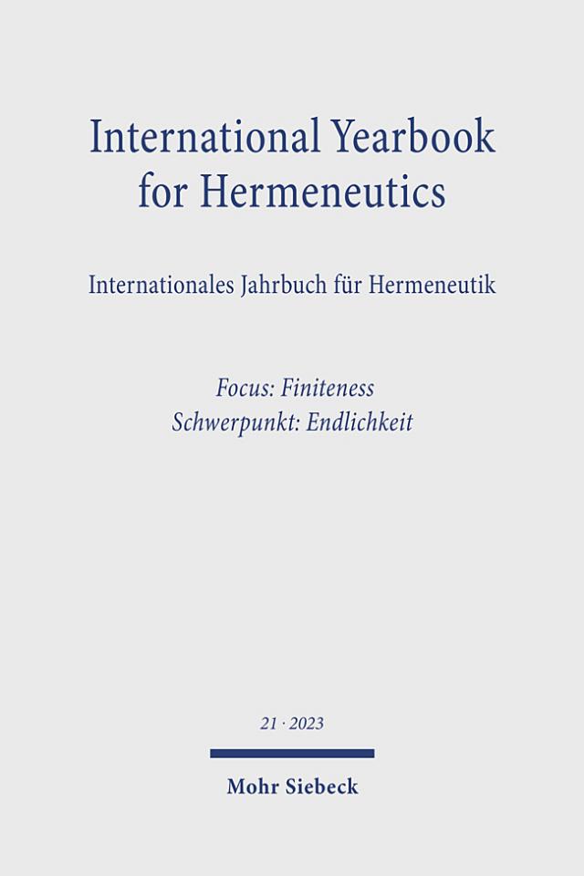 International Yearbook for Hermeneutics
