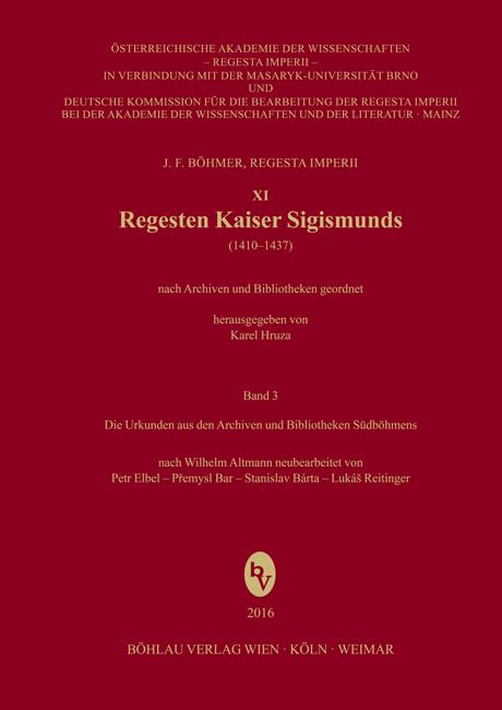 Regesten Kaiser Sigismunds (1410-1437) Band 3