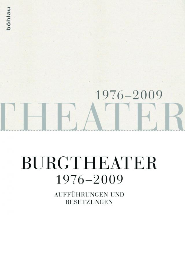 Burgtheater 1976-2009